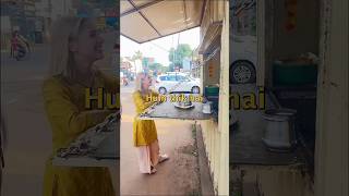 Russian garl purchase smosha food samosa socialsamosa citysamosa streetfood streetfoodsamosa [upl. by Remmus732]