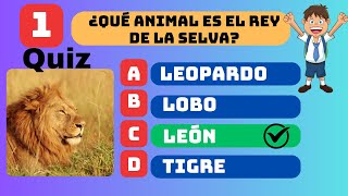 QUIZ  Cuánto sabes de animales [upl. by Ramar]