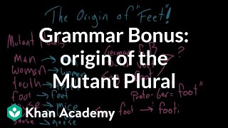 BONUS VIDEO  Origin of the Mutant Plural  Grammar  Khan Academy [upl. by Helmut]