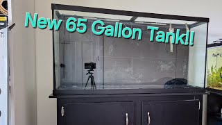 New 65 Gallon Tank  Unboxing Other Stuff That Came With It [upl. by Ecidnak967]