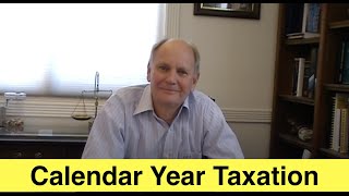 Calendar Year in Taxation [upl. by Cirded]