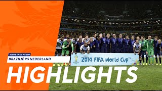 Highlights BrazilieNederland 12072014 kleine finale WK 2014 [upl. by Enialed]