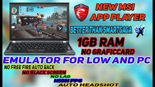 MSI EMULATOR WITH 2GB RAM  60 FPS ✅ FREEFIRE NEW UPDATE ✅ LOW END PC EMULATOR [upl. by Nabla]