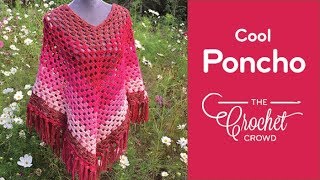 Crochet Poncho  EASY  The Crochet Crowd [upl. by Atiekram984]