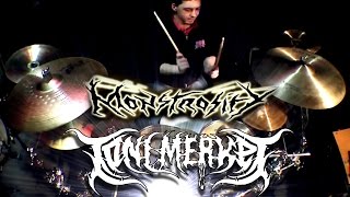 Monstrosity  Perpetual War Drum Cover by Toni Merkel [upl. by Aissatsana]