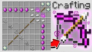 HOW TO CRAFT A 10000 BOW OVERPOWERED Minecraft 113 Crafting Recipe [upl. by Dnalyaw39]