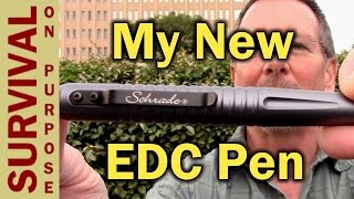 Schrade SCPEN9G Push Button Tactical Pen Review [upl. by Mills]