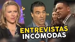 Los MOMENTOS INCÓMODOS de las celebridades en entrevistas [upl. by Acinorev]