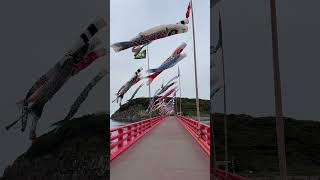 大鳥居と雄島橋本土側からの風景福井県坂井市三国町quotOshima Shrine and Oshima bridgequot in Mikuni choSakai cityFukui [upl. by Laehcor]