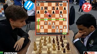 🎦 Daniil Dubov shocks Nihal Sarin in 18 moves at World Rapid Chess Championship [upl. by Acker426]