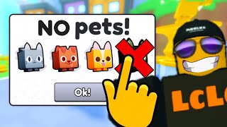 CAN i BEAT Pet Sim 99 with NO PETS [upl. by Ahsaet]