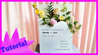 DIY Welcome sign  Wedding decoration  Wedding sign  2022007 [upl. by Didi17]