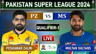 PSL LIVE  PESHAWAR ZALMI vs MULTAN SULTANS QUALIFIER MATCH LIVE COMMENTARY  MS vs PZ LIVE  PZ BAT [upl. by Steel656]