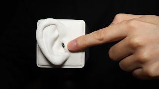 ASMR Ear Tragus Tapping Scratching  SR3D No Talking [upl. by Keenan410]