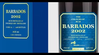 Colours of Rum Foursquare 2002 20YO Barbados Rum [upl. by Akerdal491]