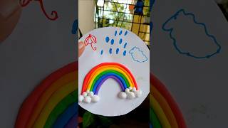 Clay Rainbow 🌈 diy claycraft clayart rainbow claycraftofficial clayvideos [upl. by Euqinad524]