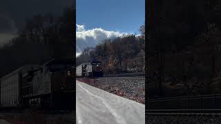 CSXT M267 heads north to Selkirk NY MP68 [upl. by Eitac939]