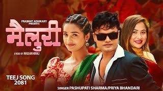 Teej Song 2081  Mai Luri मै लुरी • Pashupati Sharma • Priya Bhandari • New Teej Song 2081 [upl. by Anialed]