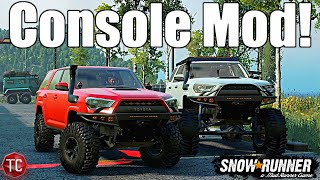 SnowRunner NEW 4Runner TRD Pro CONSOLE MOD Stock amp Crawler [upl. by Silin]