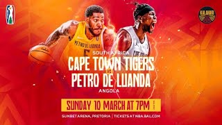 Petro de Luanda Angola v Cape Town Tigers South Africa  Full Game  BAL4  Kalahari Conference [upl. by Erelia]