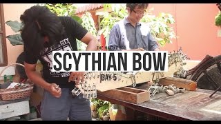 Scythian Bow Making ทำธนูซิเวี่ยน Day 5 [upl. by Noseaj546]