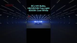 RCJ H11 Bulbs H8H9H16 Fog Light 6000K Cool White with Cooling Fan [upl. by Jairia]