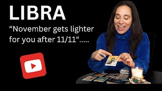 Libra November Astro Tarot Forecast with Regina Olson quotNovember gets lighter for you after 1111quot [upl. by Ahsercul]