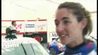 Interview Margot Laffite Porsche Carrera Cup 2008 Dijon [upl. by Enirtak]