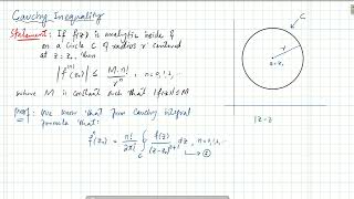 Cauchy Inequality  Cauchy Integral  Complex Analysis [upl. by Henri]