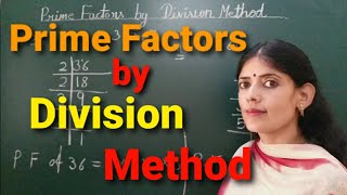 prime factorization division method  prime factors of a number  primefactorization maths [upl. by Tamsky]