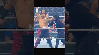 Roman Reigns  ThenNow ✓ shorts viralvideo wwe romanreigns goldberg [upl. by Nolahc]