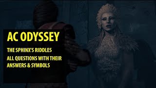 Assassins Creed Odyssey  Sphinxs Riddles All Questions with their answers amp symbols [upl. by Bernhard]