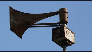 Inactive Federal enterprises Thunderbolt 1000T Civil Defense Siren tour  Houston TX [upl. by Ury306]