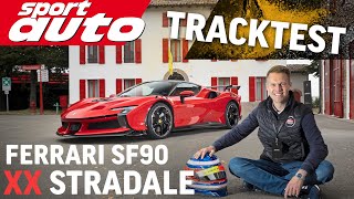 Ferrari SF90 XX Stradale  1030 PS  Hot Lap Fiorano  Tracktest sport auto [upl. by Chance]