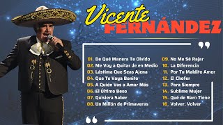 VICENTE FERNÁNDEZ MIX ROMANTICAS VIEJITAS PARA ADOLORIDOS  LO MEJOR DE VICENTE FERNÁNDEZ [upl. by Leahcimdivad]