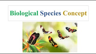 Biological Species Concept [upl. by Aieka]