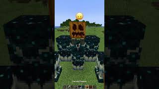 Powering Mutant Warden vs Cool Emoji Reaction shorts meme minecraft [upl. by Adnuhsal361]