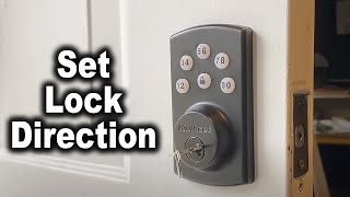 How to Set Lock Direction on Kwikset Powerbolt 2 Door Lock  The Fixer Clips [upl. by Suhcnip]