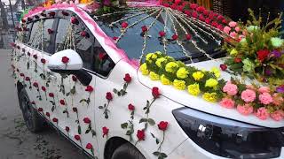 Wedding car decoration full S design [upl. by Abe]