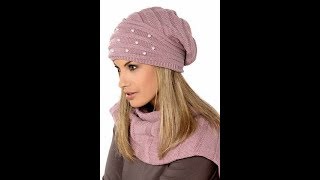 Вязание Шапок Спицами для Женщин  образцы моделей  2019  Knitting Hats Knitting for Women [upl. by Rasure]