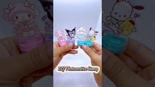 DIY photosensitive stamp  Dấu đóng nhãn dán Sanrio kawaii cute sticker sanrio students [upl. by Castorina496]