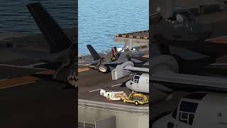 F35 decolando na vertical de um portaaviões msfs2020 gaming aviation beautiful [upl. by Lilli319]