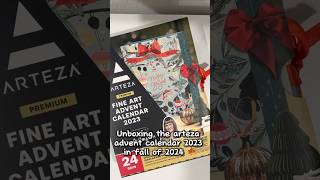 Unboxing The Arteza Advent Calendar 2023 🎨🎁 shorts artist arteza trending [upl. by Files]