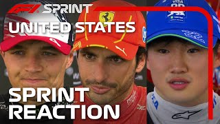 Drivers React After Sprint  2024 United States Grand Prix [upl. by Berghoff]