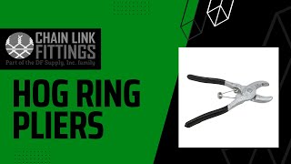 Hog Tie Ring Pliers  Chain Link Fittings [upl. by Leirea]