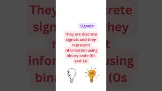 Digital Signal VS Analog Signal  science  electronic  shorts [upl. by Aceissej]