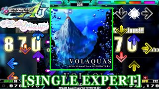 【DDR A3】 VOLAQUAS SINGLE EXPERT 譜面確認＋Clap＋SpeedGuide [upl. by Ynohtna]