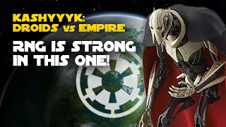 Kashyyyk Droids vs Empire Galactic Challenge  SWGOH GC X [upl. by Annaynek]