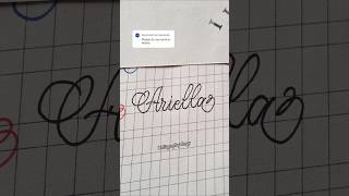 Name request  Ariella calligaraphy art satisfying lettering fypシ゚viral [upl. by Yerdua]