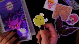 4K ASMR  Putting Stickers in a Collection Book [upl. by Nevyar]